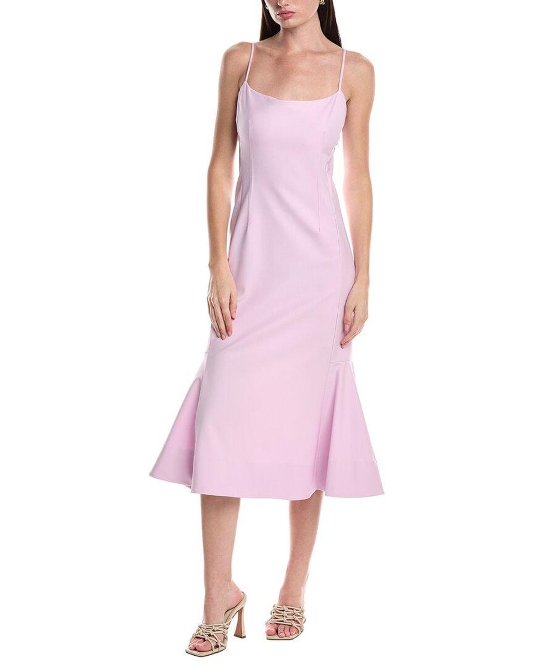 Jonathan Simkhai Pink Kimmy Midi Dress