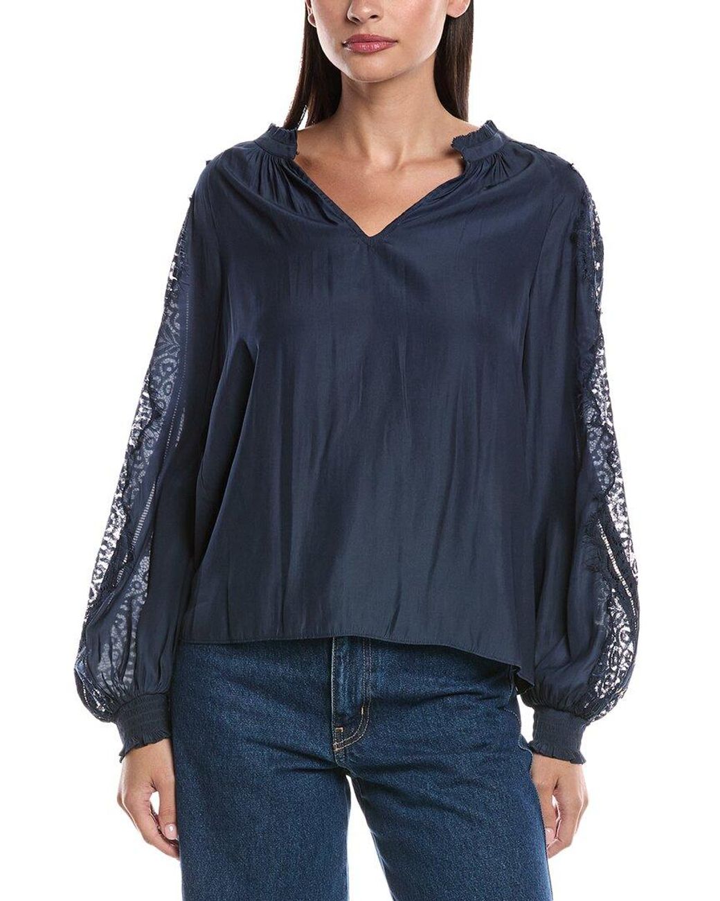 Ramy Brook Blue Agatha Top