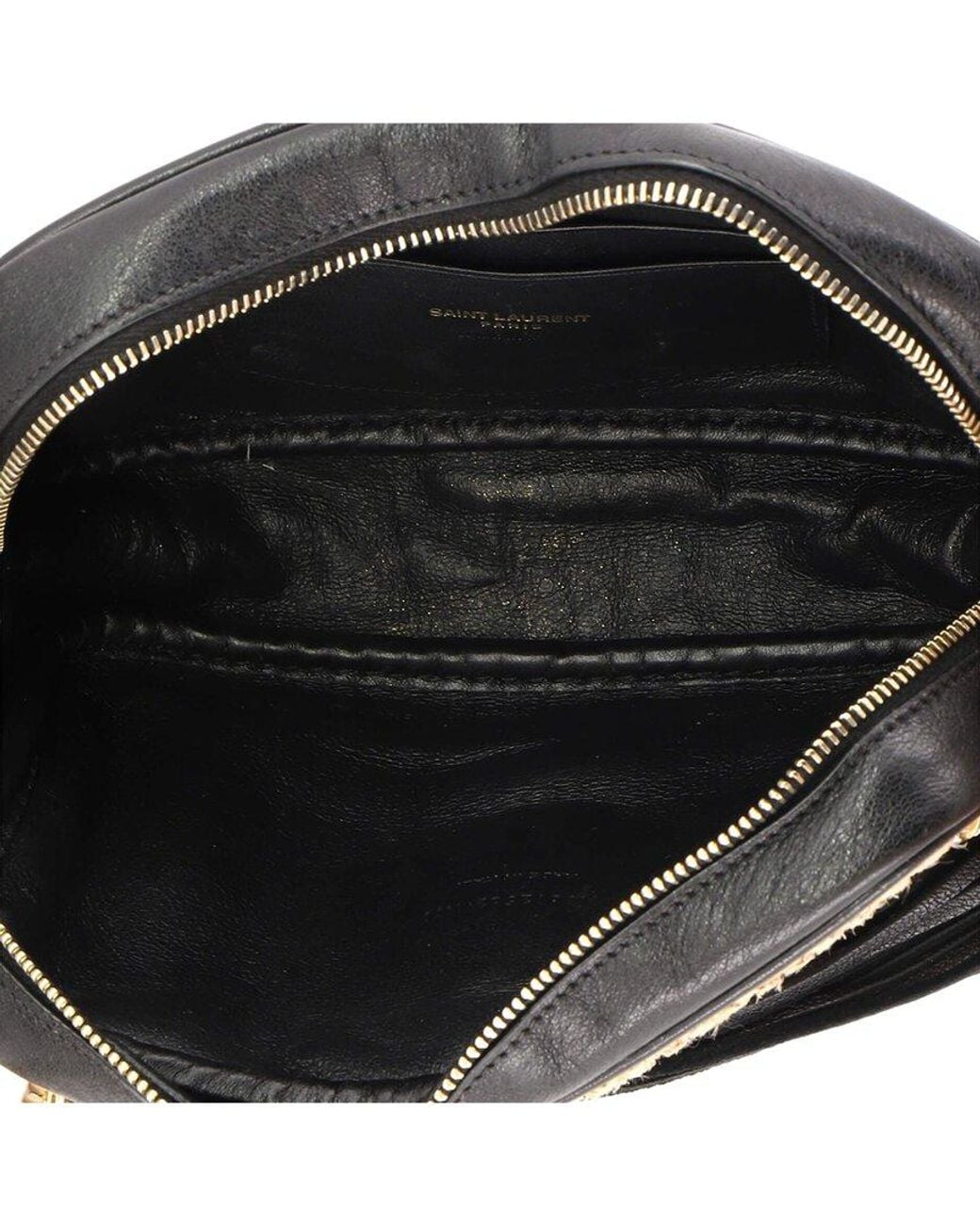 Saint Laurent Natural Woven Raffia Lou Camera Bag Mini (Authentic Pre-Loved)