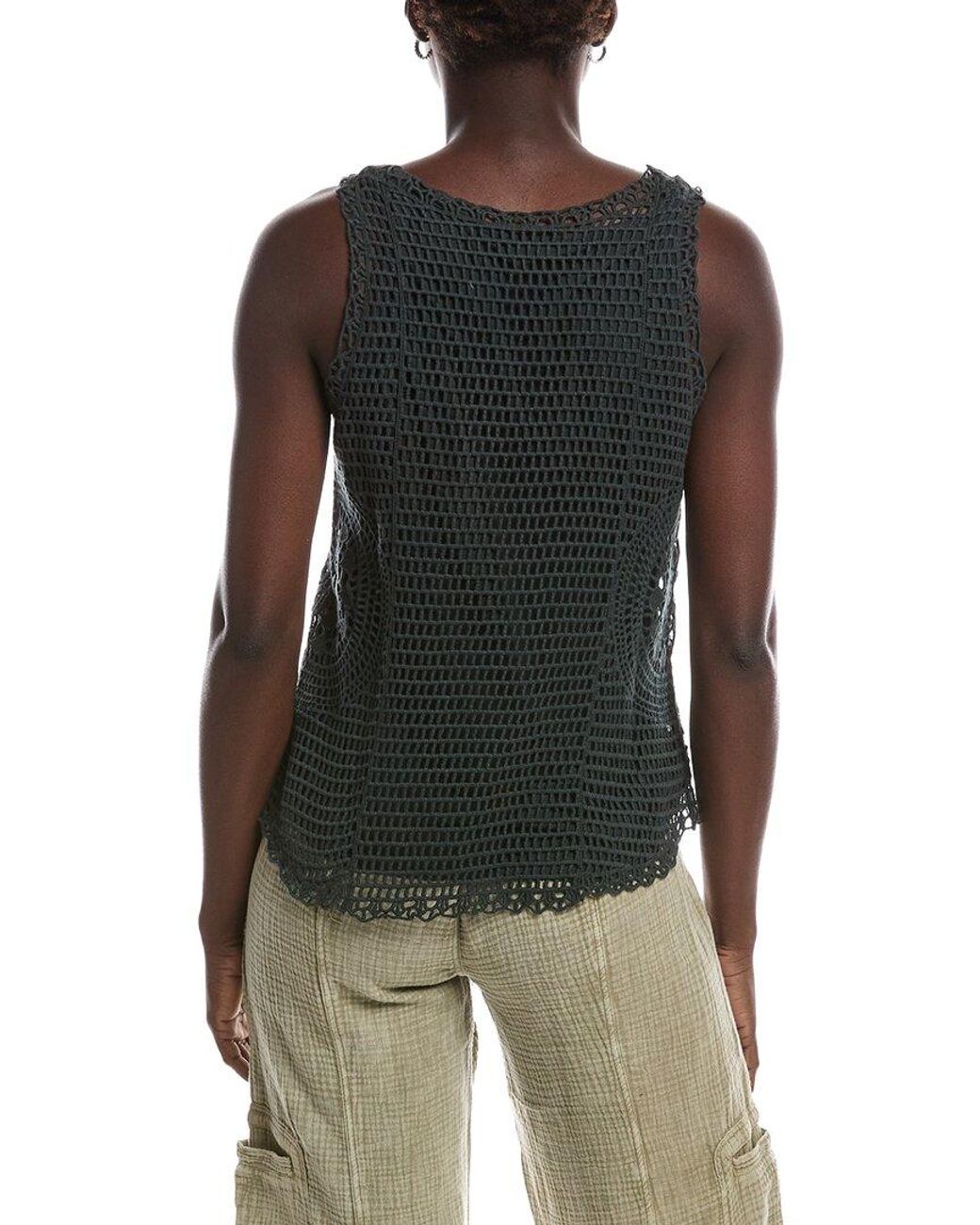 XCVI Black Grazie Tank Top