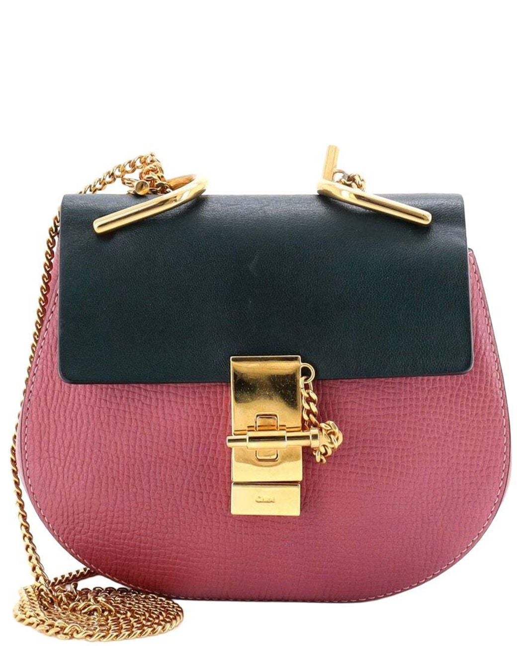 Chloé Multicolor Drew Crossbody Bag Leather Mini (authentic Pre-loved)