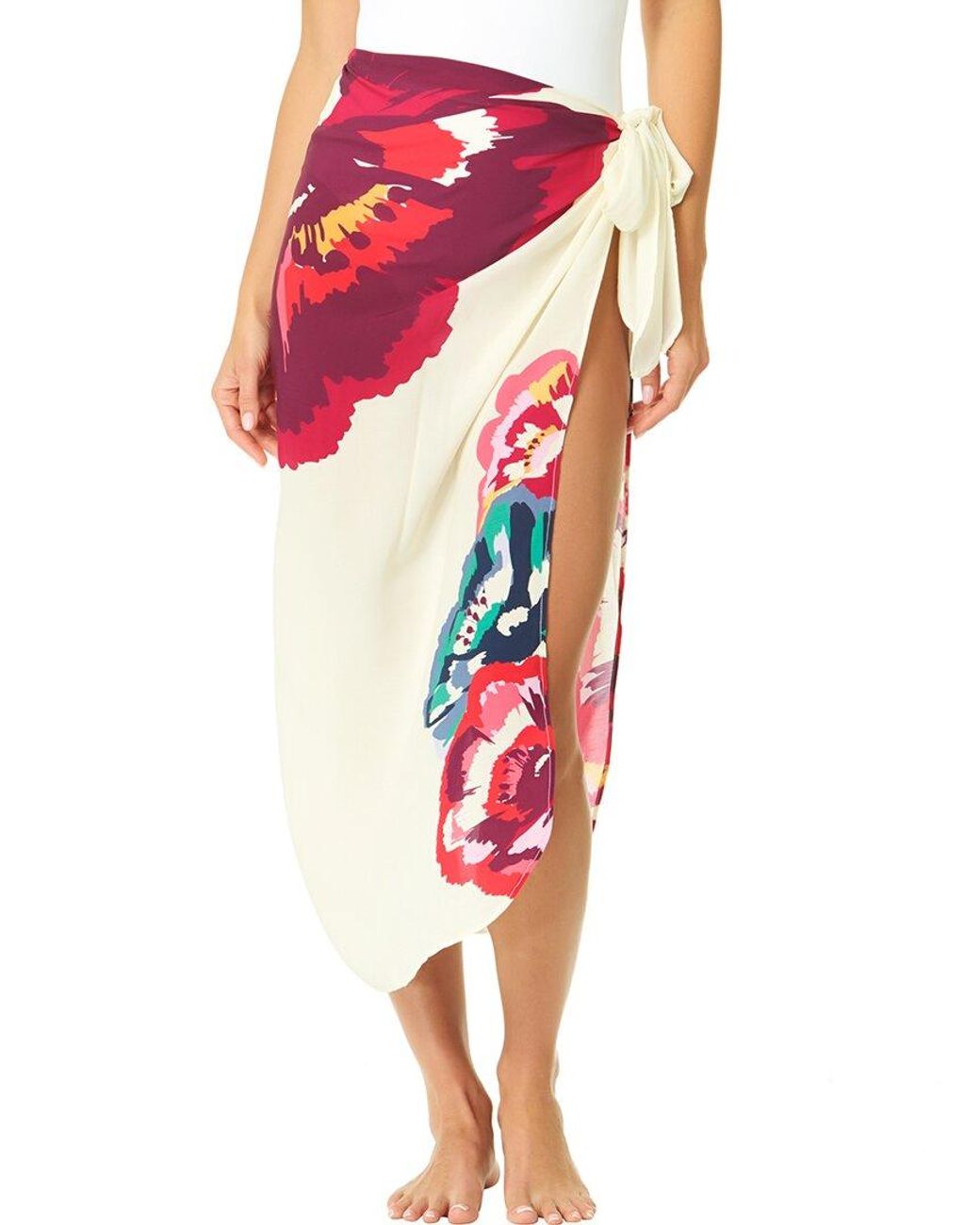 Cece Red Pareo Coverup