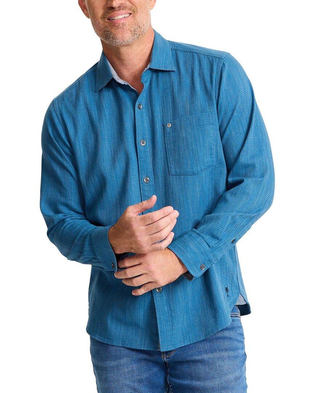 Tommy Bahama Blue Dorado Stripe Shirt for men