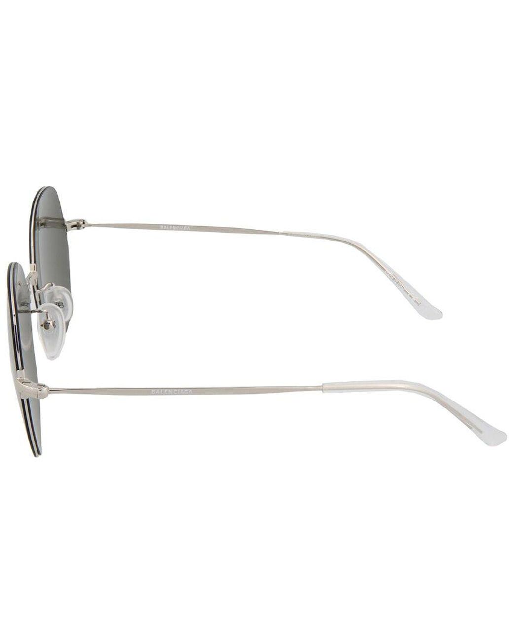 Balenciaga Unisex Bb0014s 58mm Sunglasses in White | Lyst