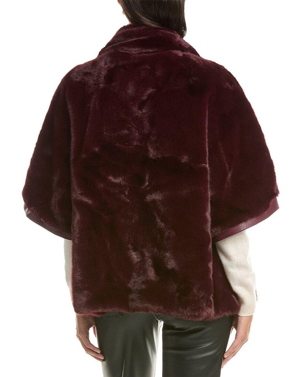 La Fiorentina Brown Faux Fur Jacket