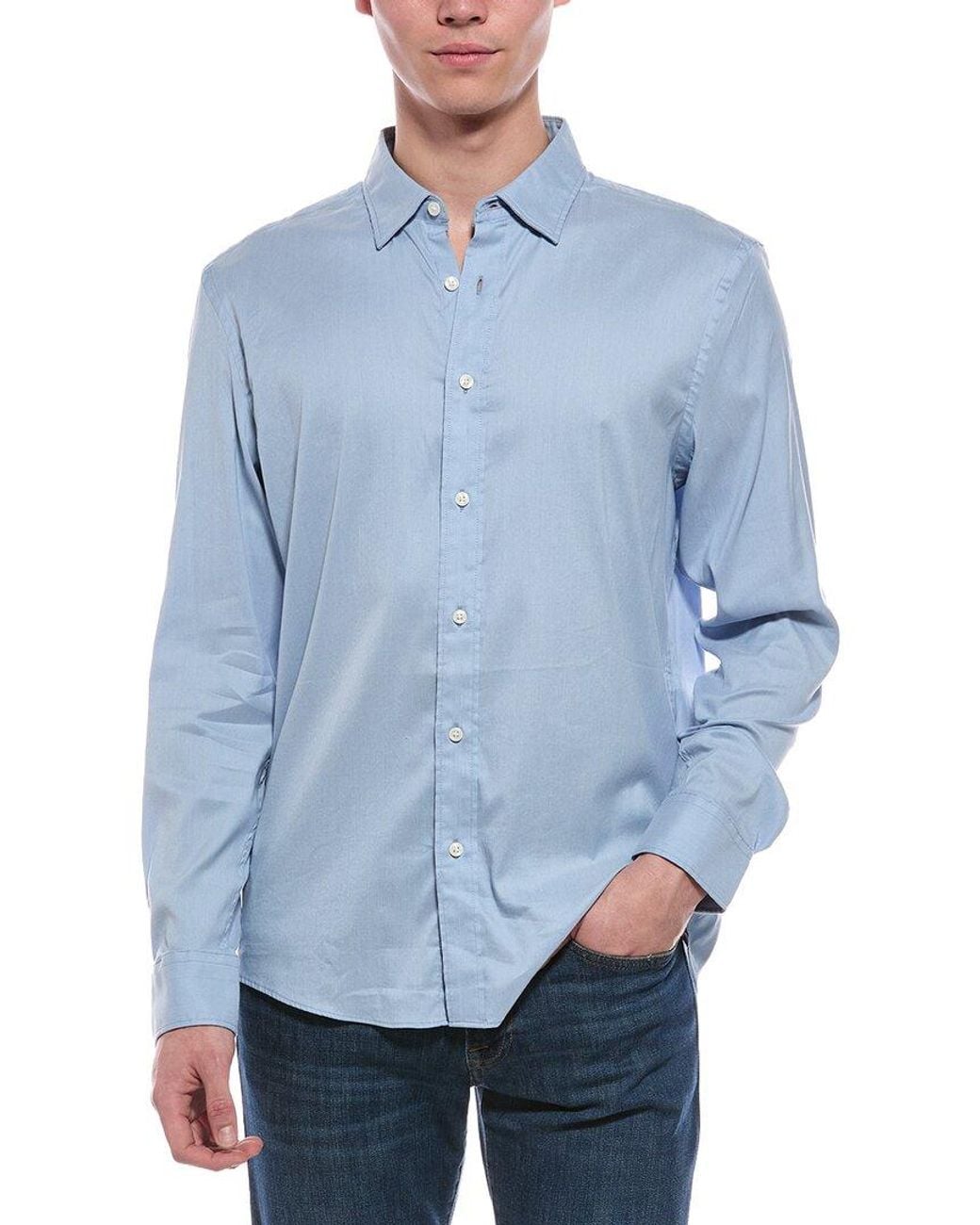 Faherty Brand Blue The Movement Shirt for men