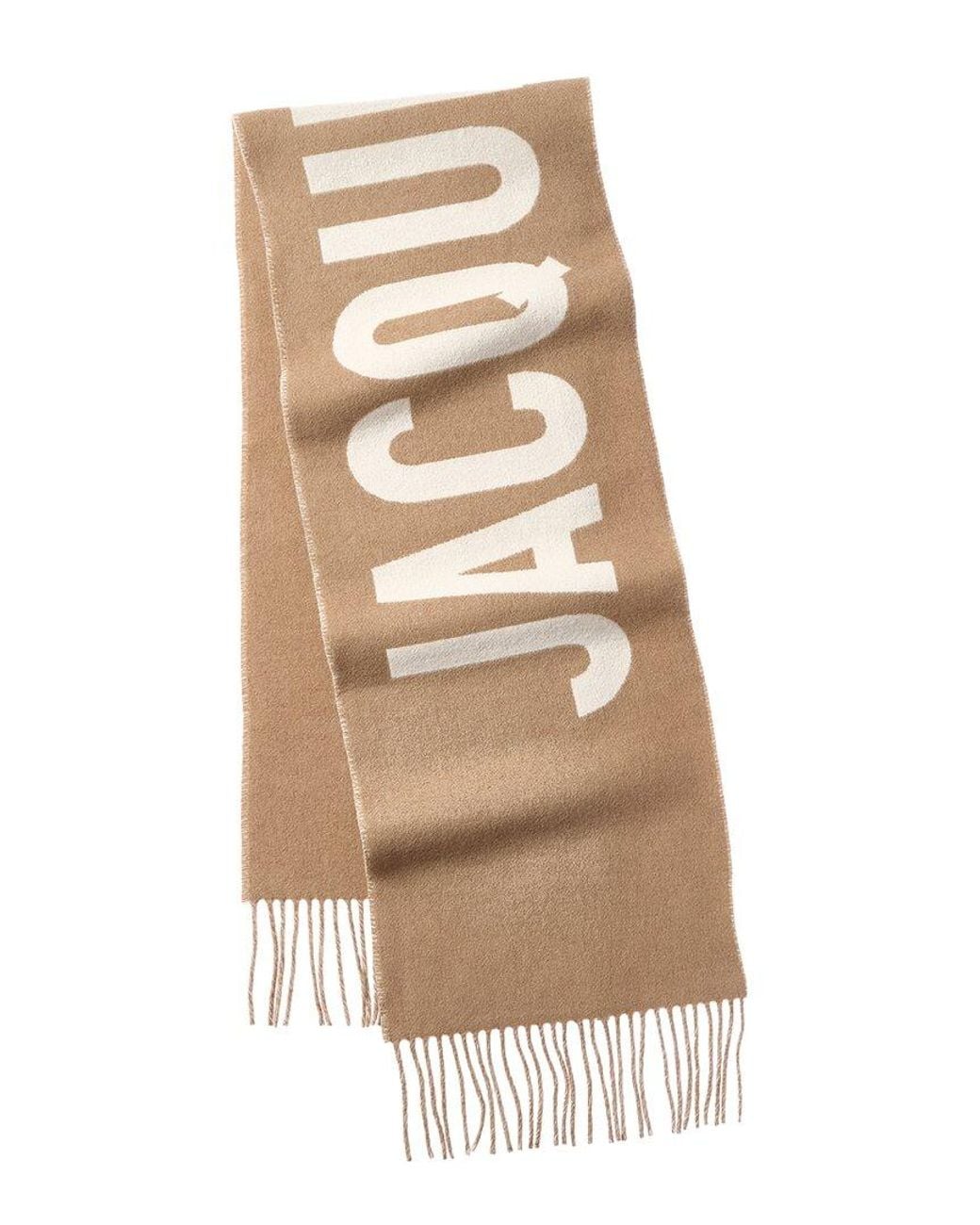 Jacquemus Natural Wool Scarf