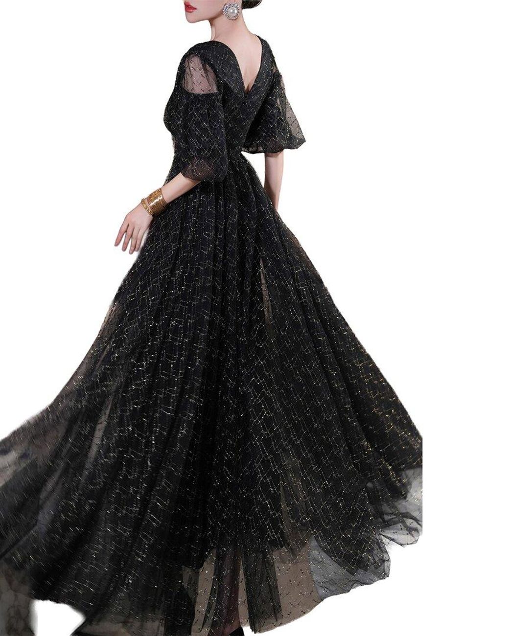 BRC By BURRYCO Black Solid Maxi Dress