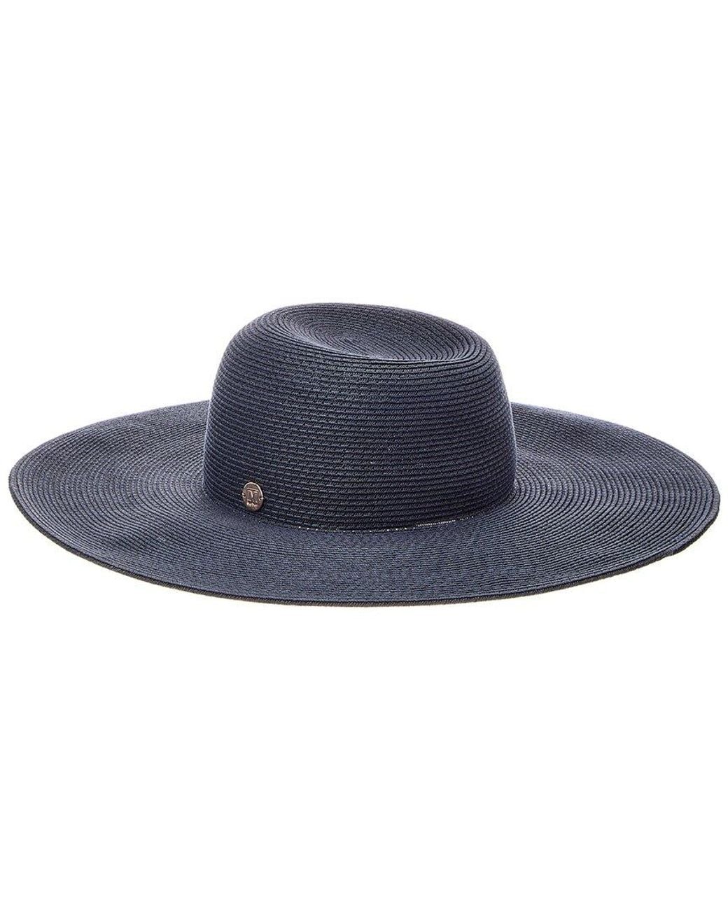 Bruno Magli Blue Packable Floppy Brim Sun Hat