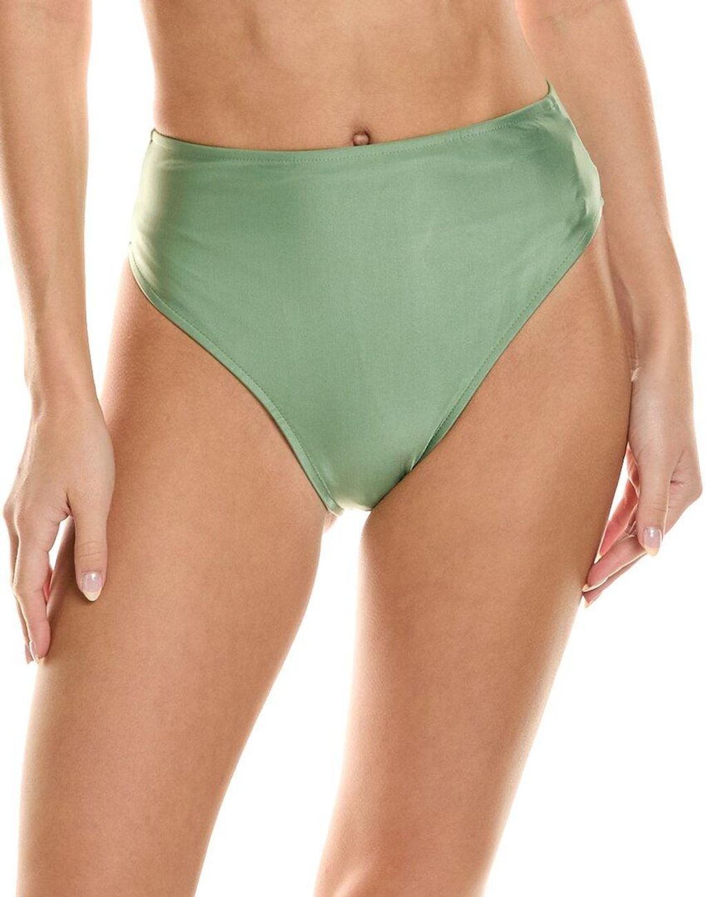 Farm Rio Green High Waist Bikini Bottom
