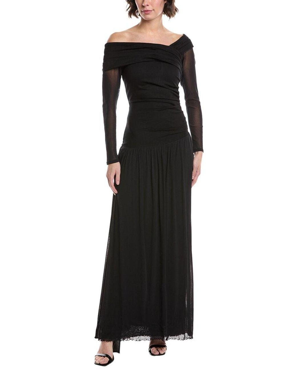 Diane von Furstenberg Black Aron Maxi Dress