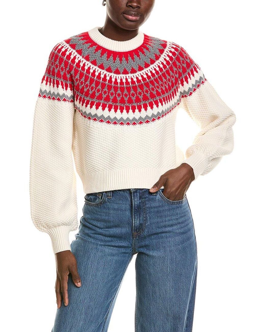 525 America Blue Knit Sweater