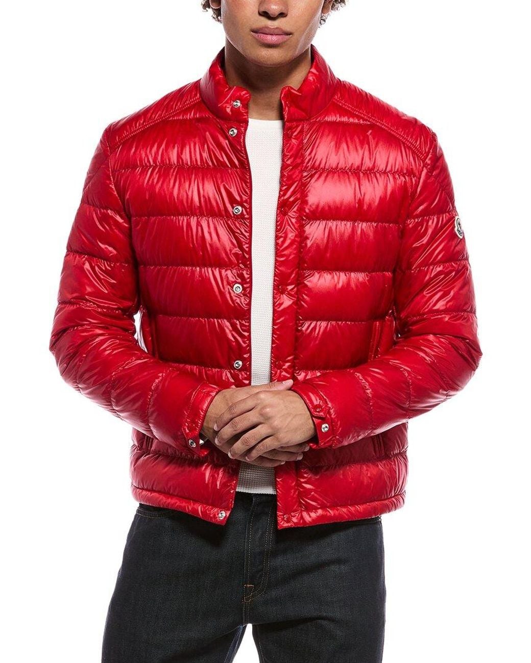 Moncler Red Down Jacket for men