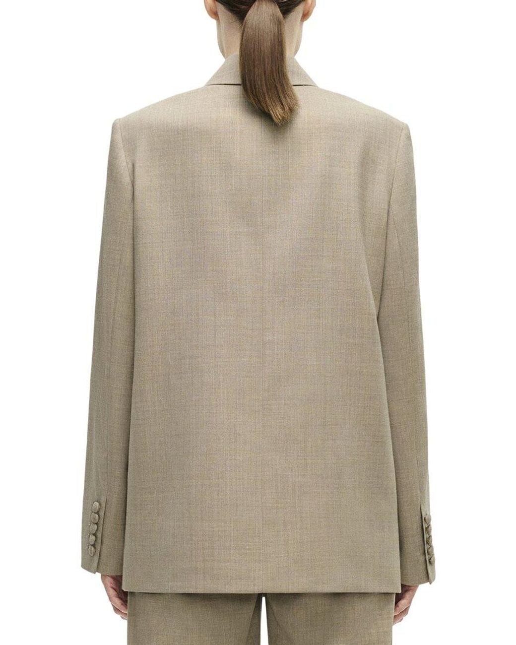 Adam Lippes Natural Harrison Wool-Blend Jacket