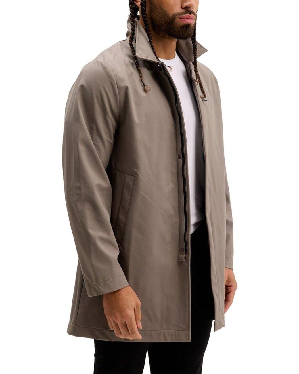 Ron Tomson Brown Raincoat for men