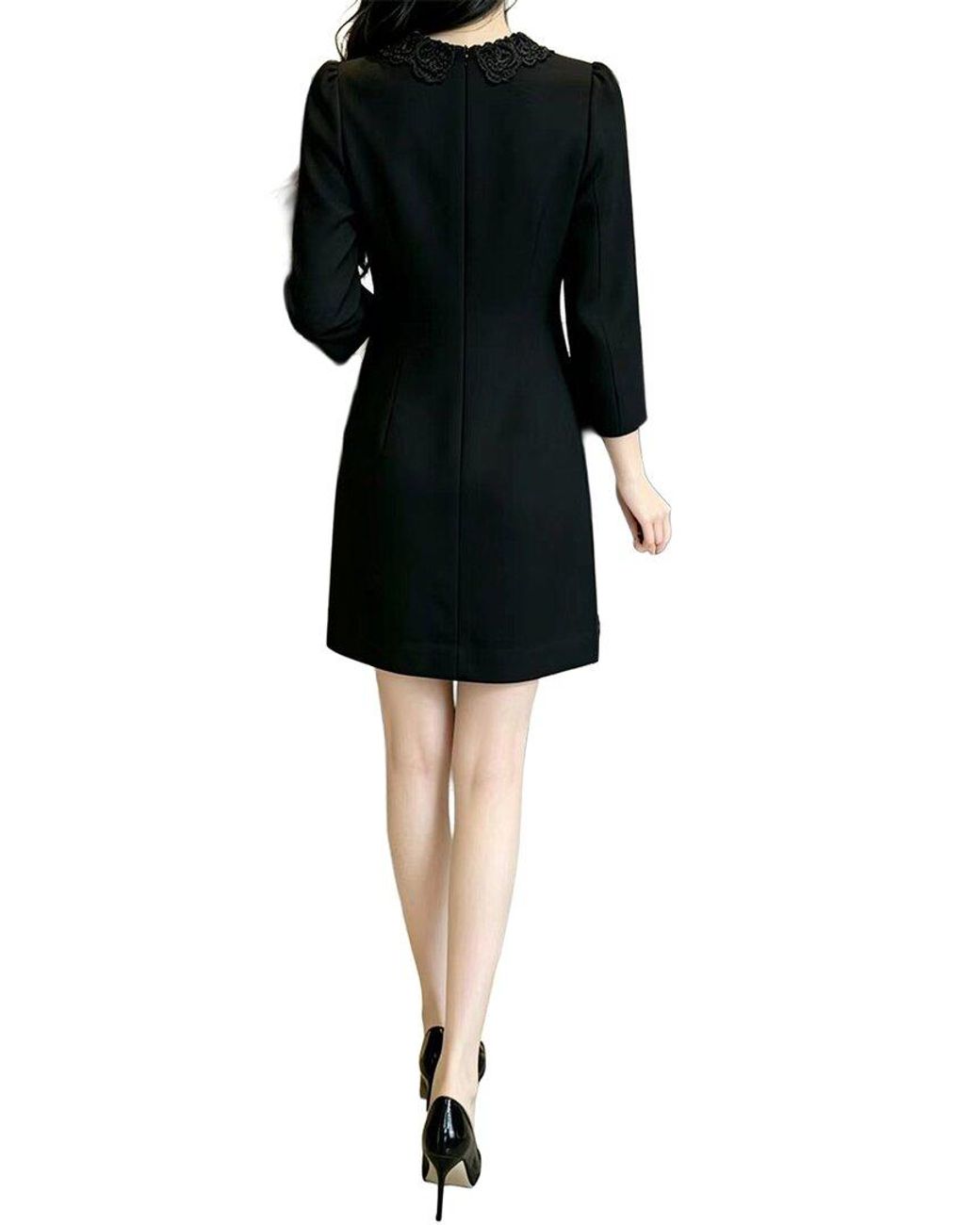 BRC By BURRYCO Black Solid Mini Dress
