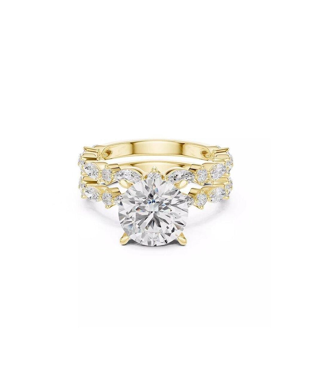 Lab Grown Diamonds White 14K 3.85 Ct. Tw. Lab-Grown Diamond Ring