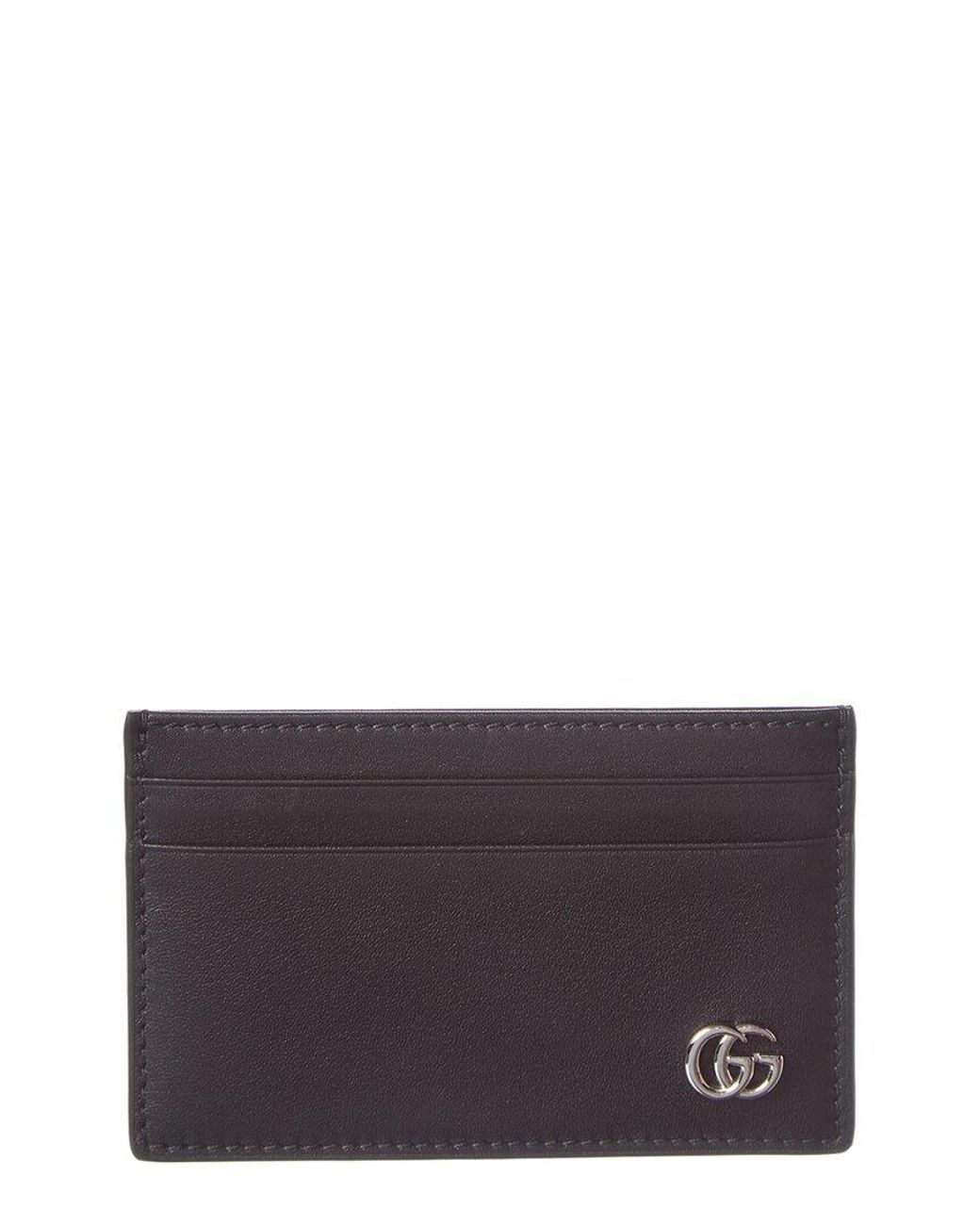Gucci Purple Gg Marmont Leather Card Case