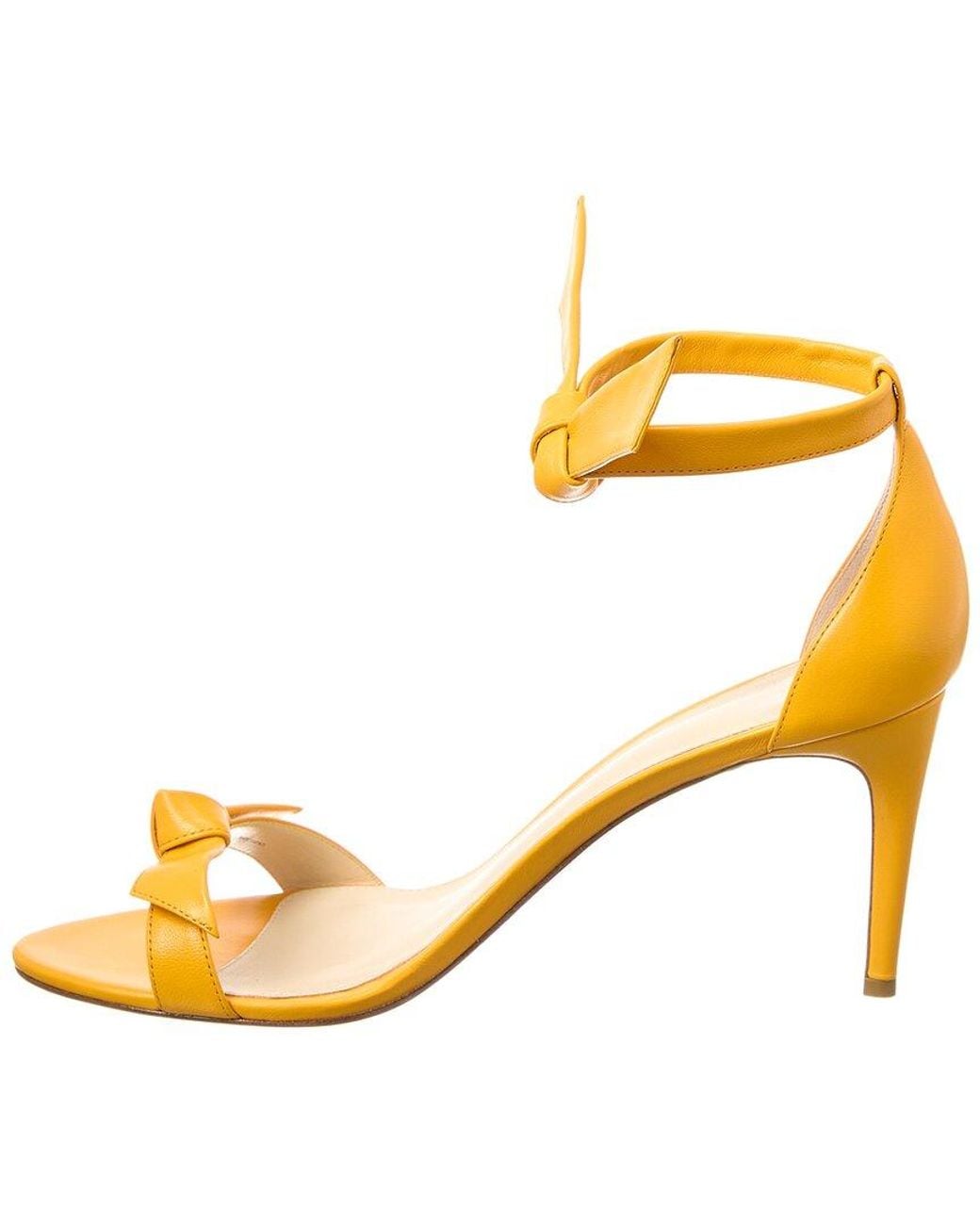 Alexandre Birman Metallic Clarita 75 Leather Sandal