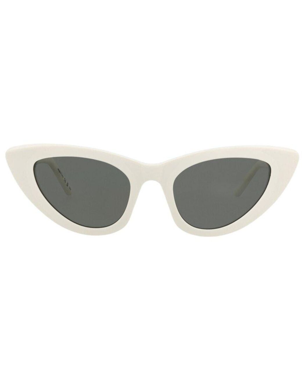 Saint Laurent White Sl213Lily 52Mm Sunglasses