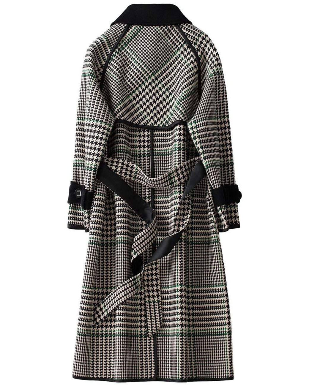 MALABO Black Wool-Blend Coat