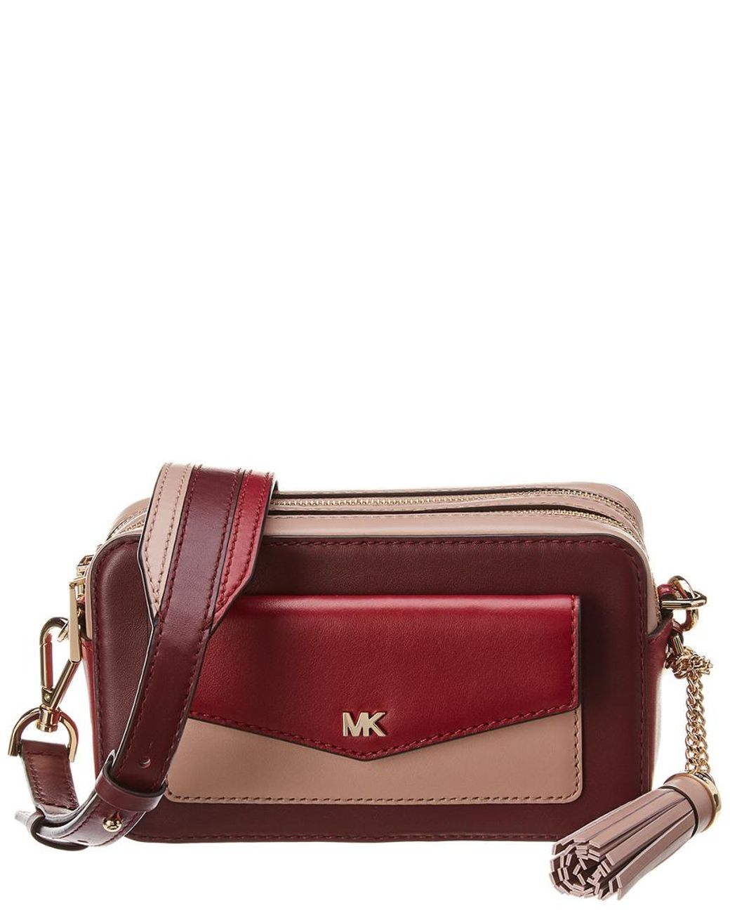 Michael Kors Small Tricolor Leather Camera Bag Lyst