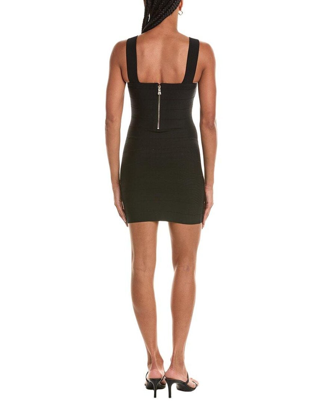 Alice + Olivia Black Jodie Bandage Mini Dress