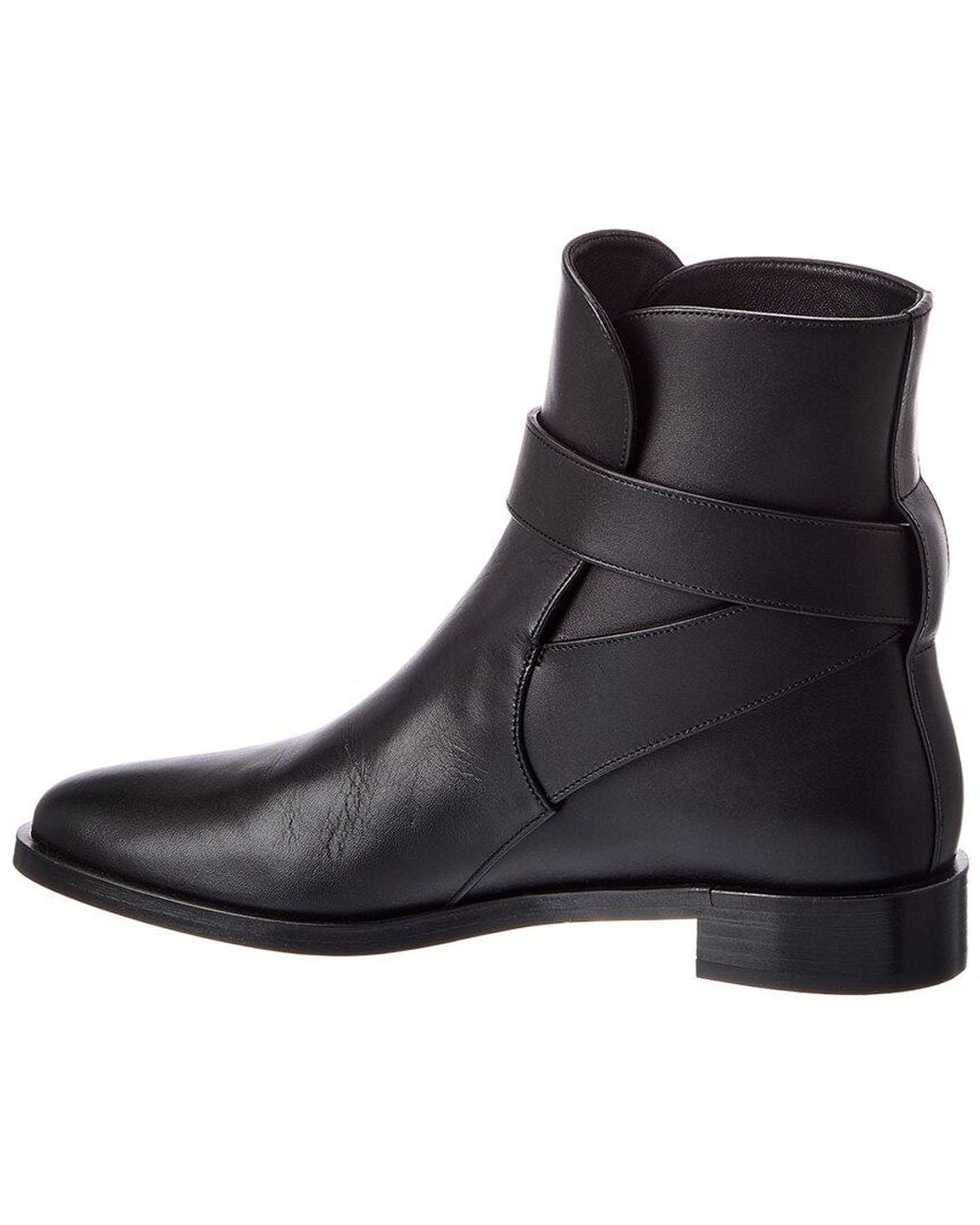 Ferragamo Black Zanira Leather Bootie