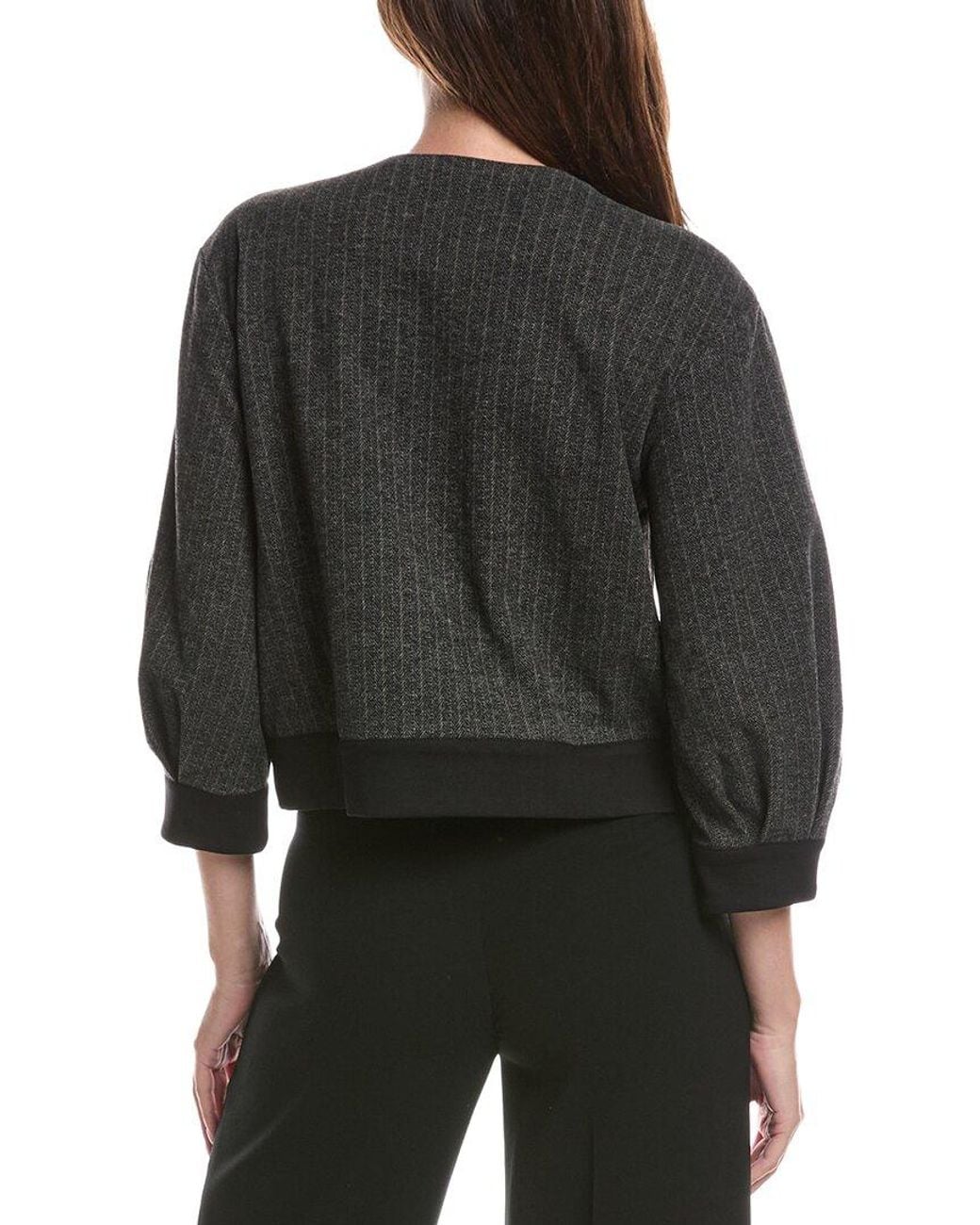 Wit & Wisdom Black Crop Jacket