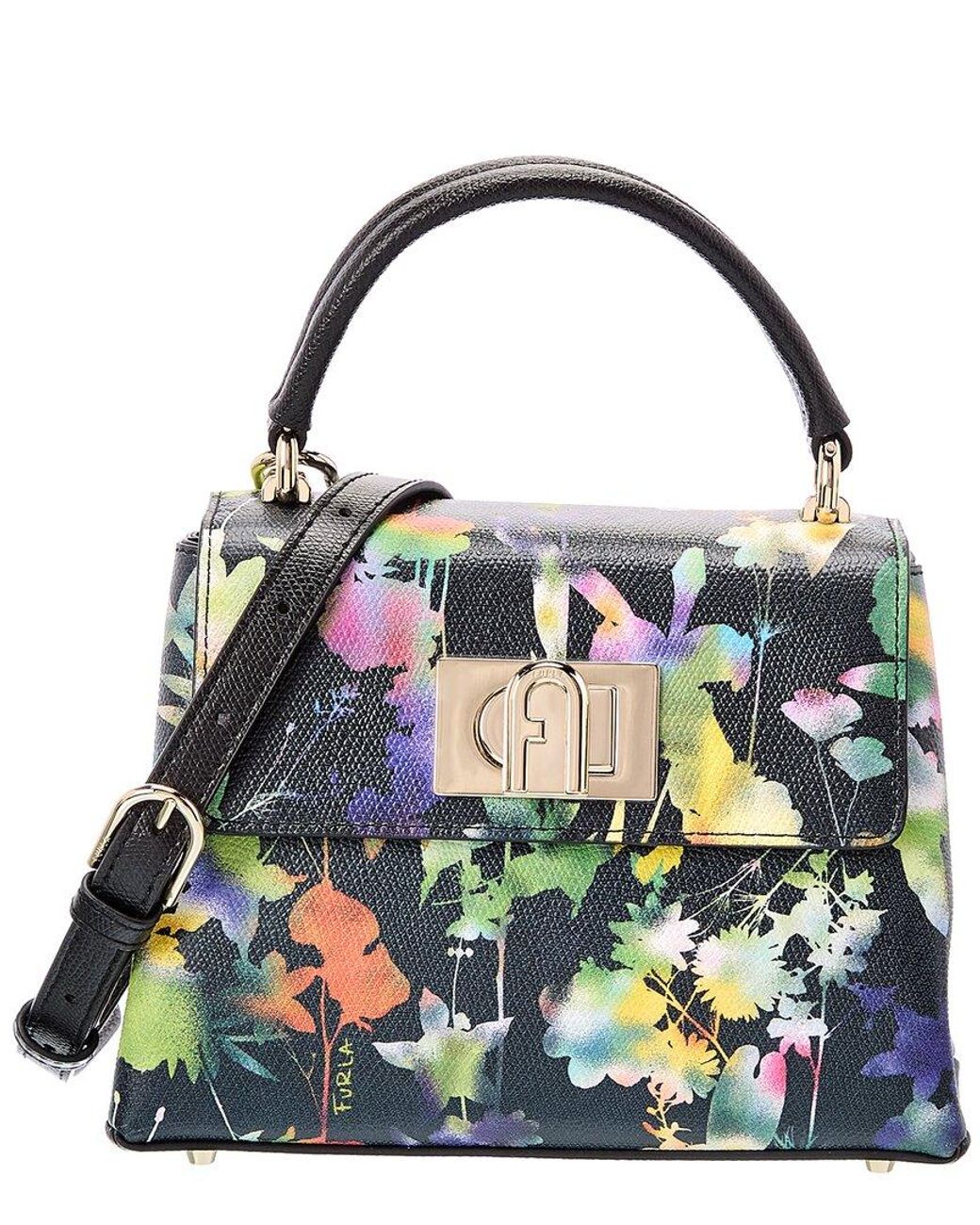 Furla 1927 Mini Leather Top Handle Satchel in Blue Lyst