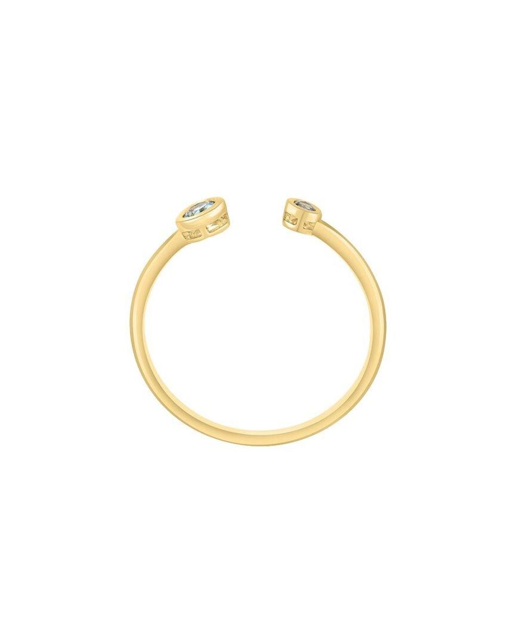 Effy Fine Jewelry White 14K 0.19 Ct. Tw. Gemstone Ring