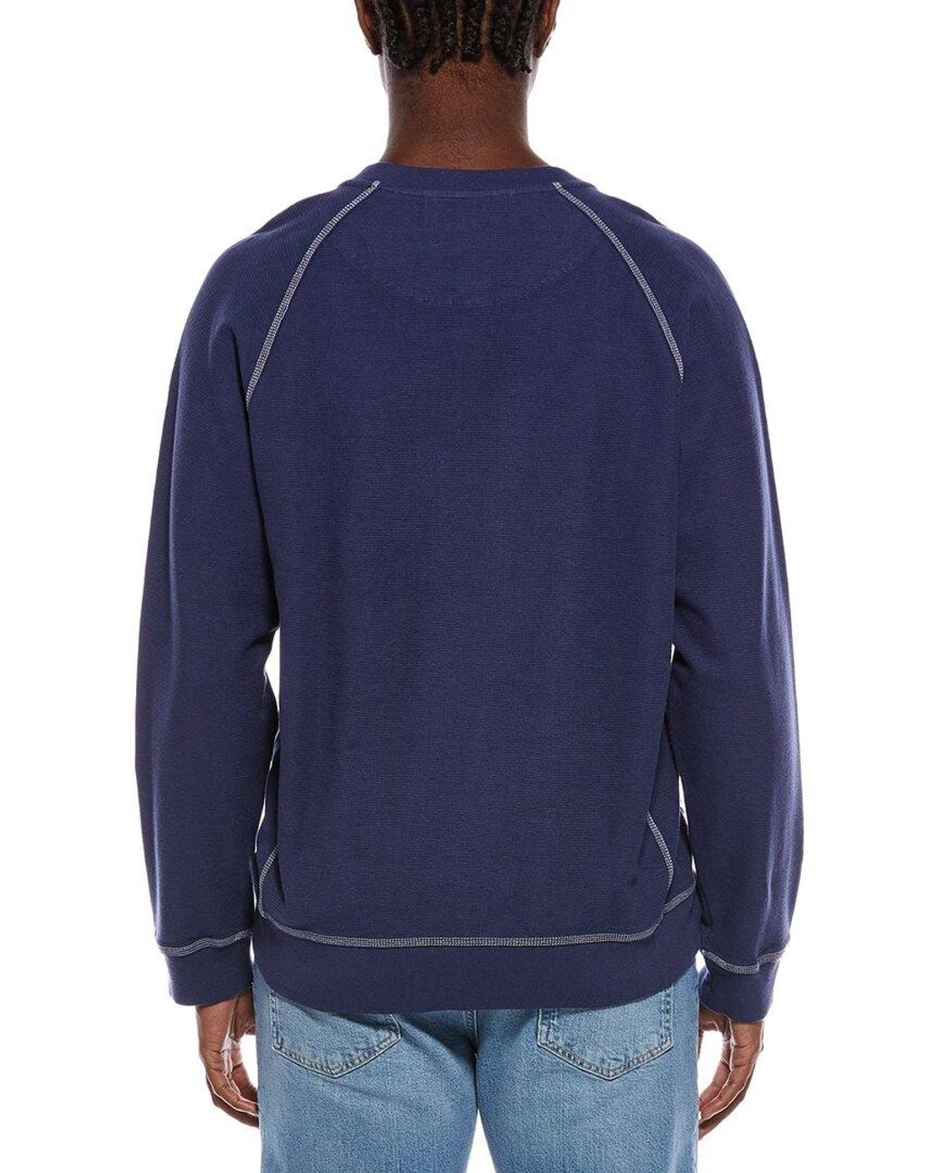 Tommy Bahama Blue Montego Beach Abaco Split Neck Sweatshirt for men