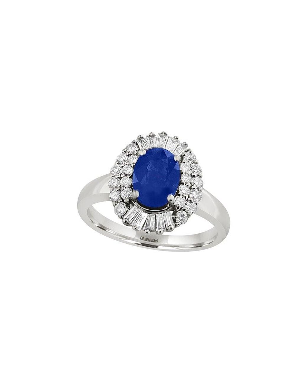 Effy Fine Jewelry Blue 14K 1.95 Ct. Tw. Diamond & Sapphire Ring