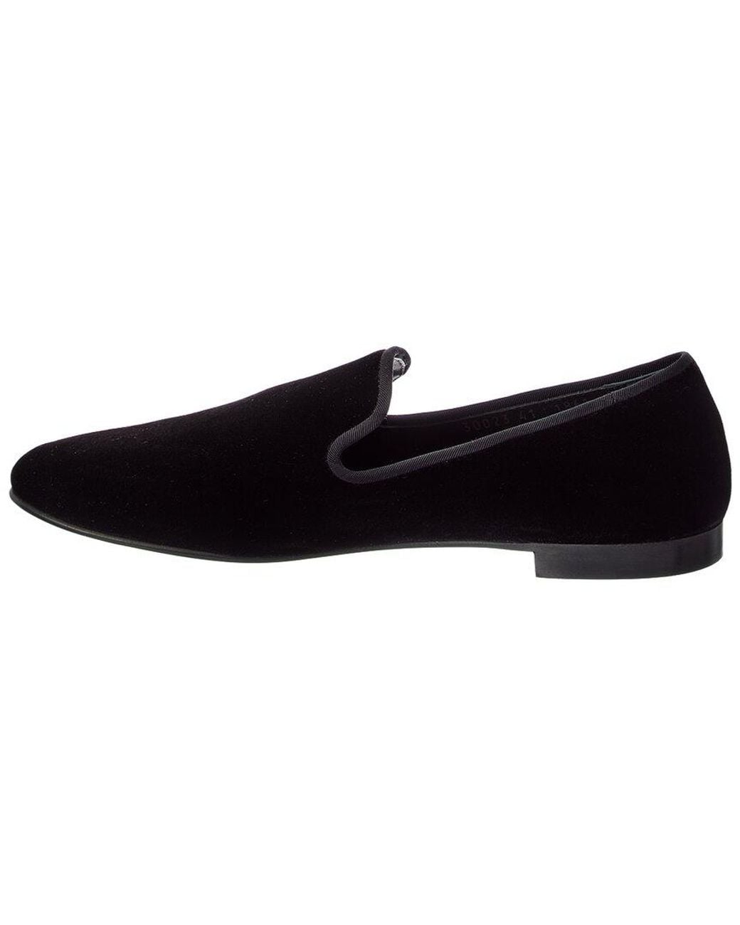 Giuseppe Zanotti Black Kevin Velour Loafer for men