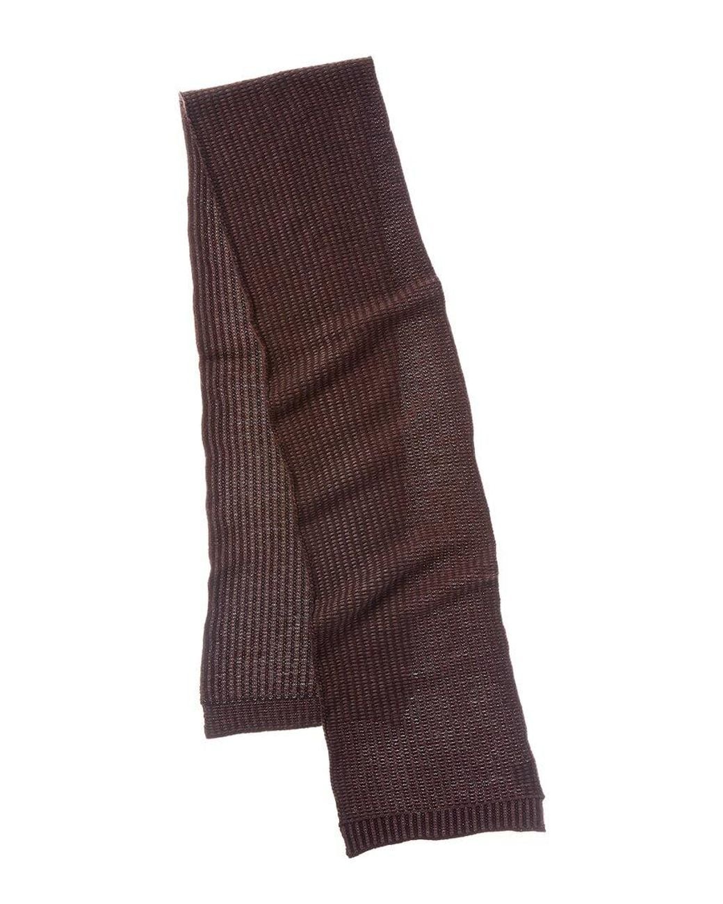 Portolano Purple Reversible Wool-Blend Scarf for men
