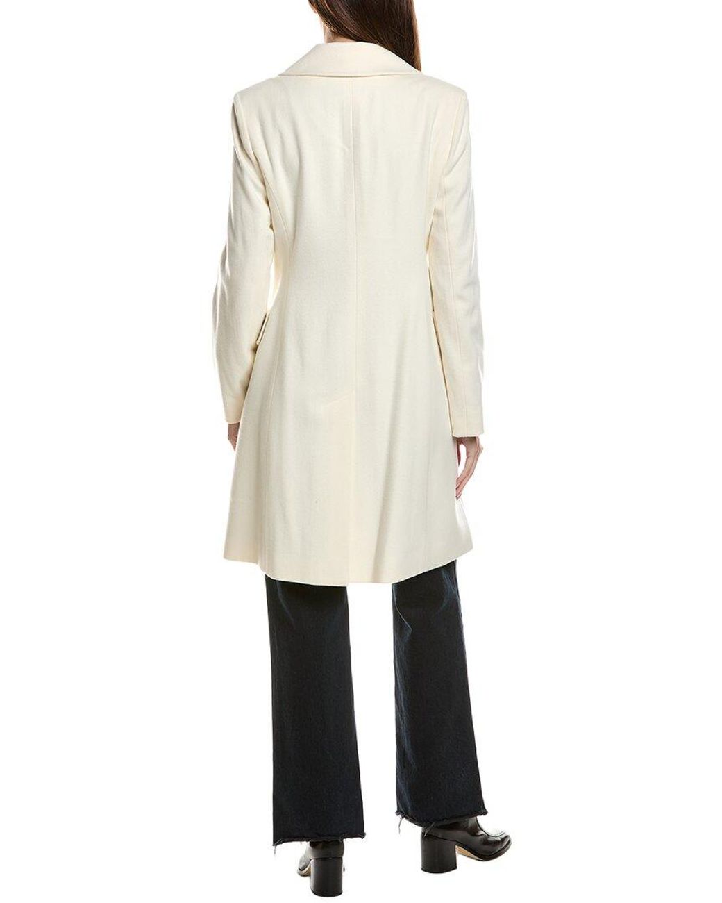Fleurette White Tailored Coat