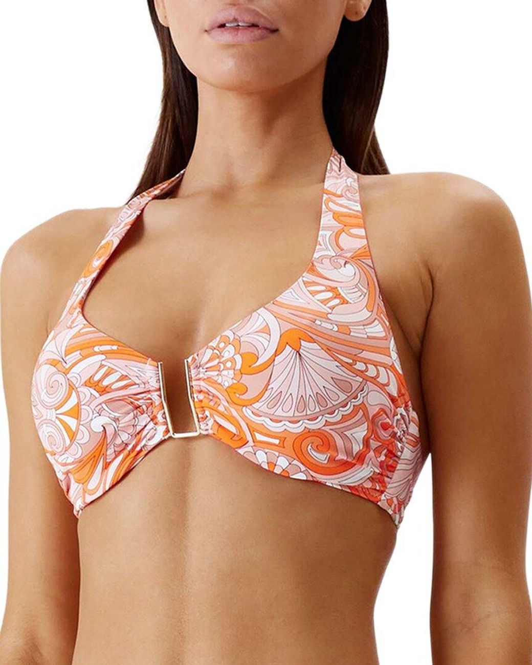 Melissa Odabash Orange Colombia Bikini Top