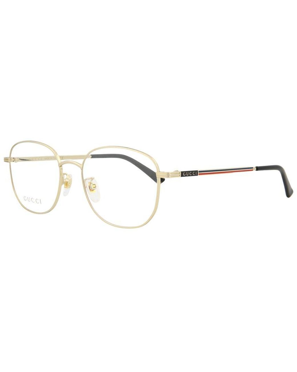 Gucci GG0838OK 52mm Optical Frames in Metallic Lyst