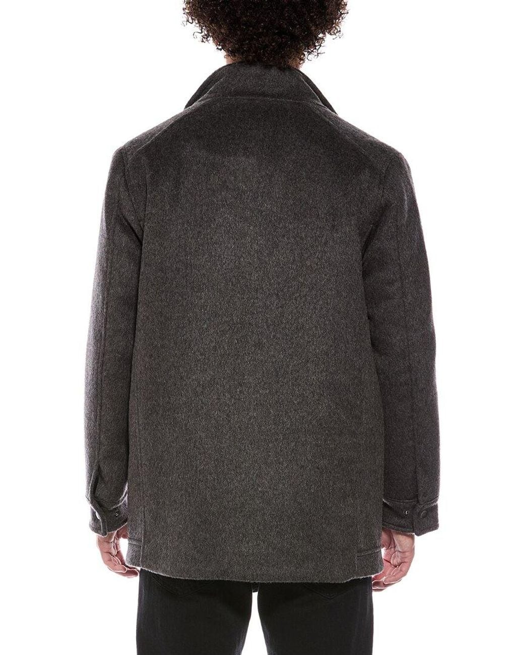 Cole Haan Black Wool-Blend Field Coat for men