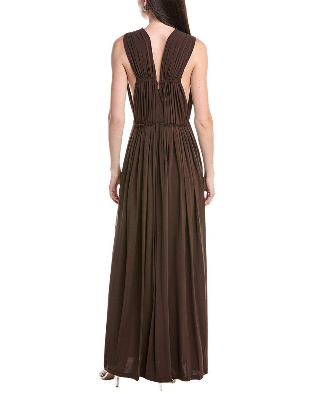 Max Mara Brown Walter Jersey Maxi Dress