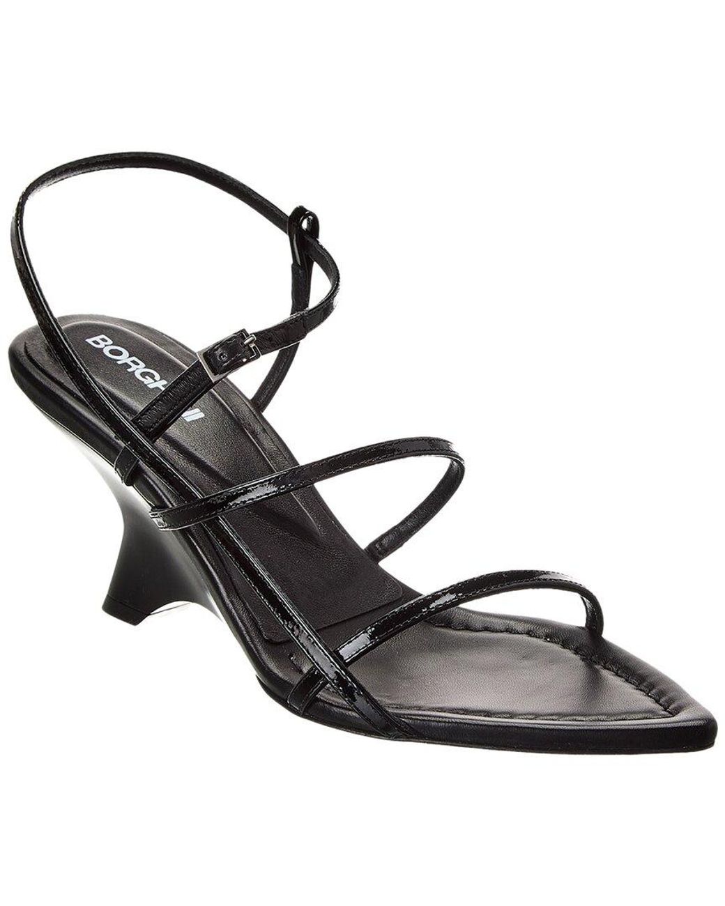 Gia Borghini Metallic Gia 26 Patent Slingback Sandal