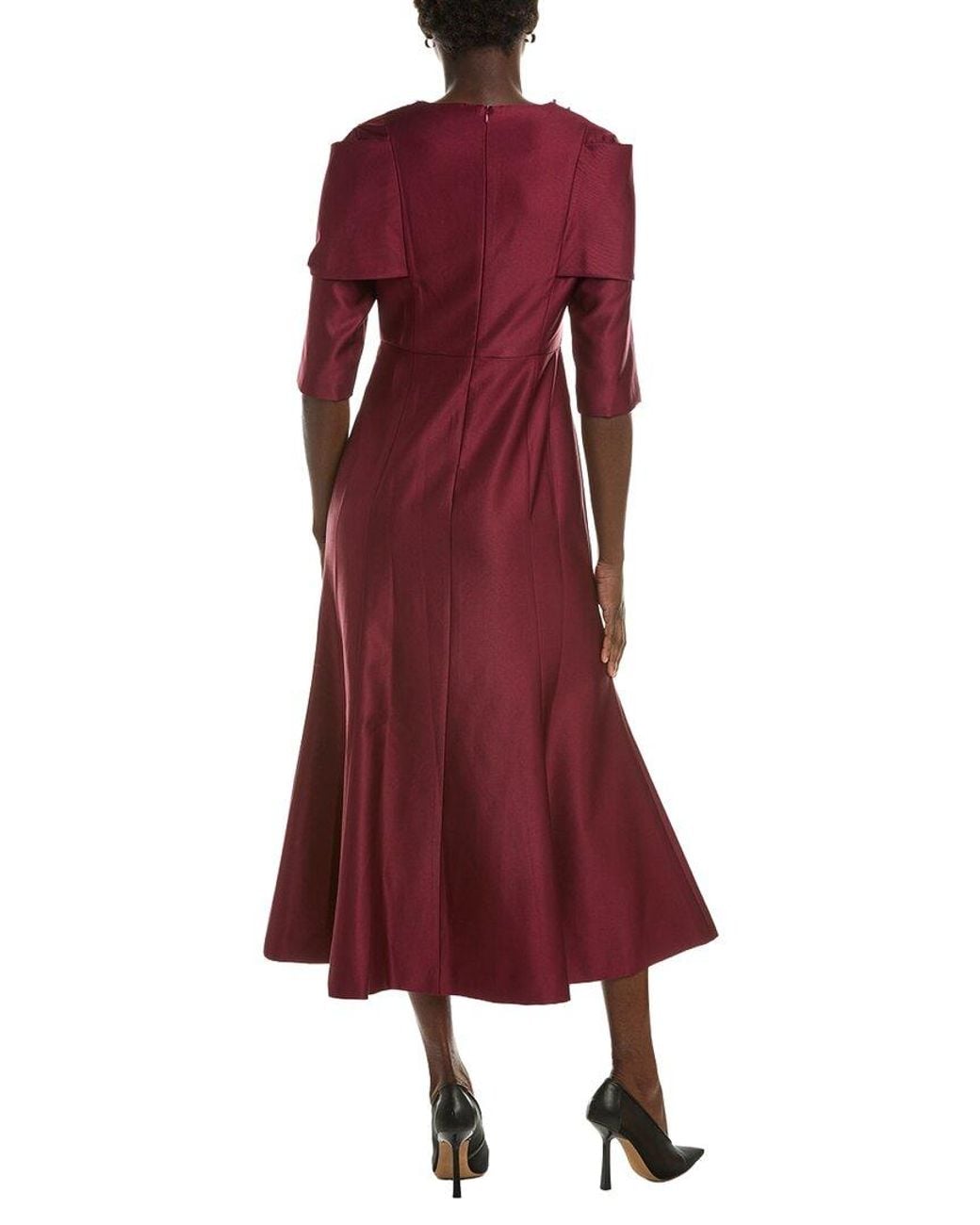 BRC By BURRYCO Red Solid Maxi Dress