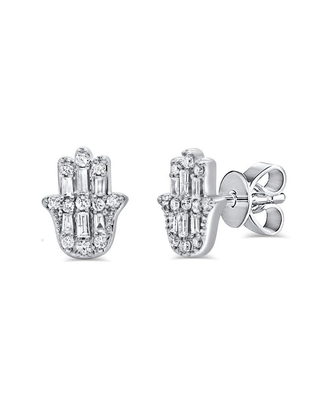 Sabrina Designs Metallic 14K 0.15 Ct. Tw. Diamond Stud Earrings