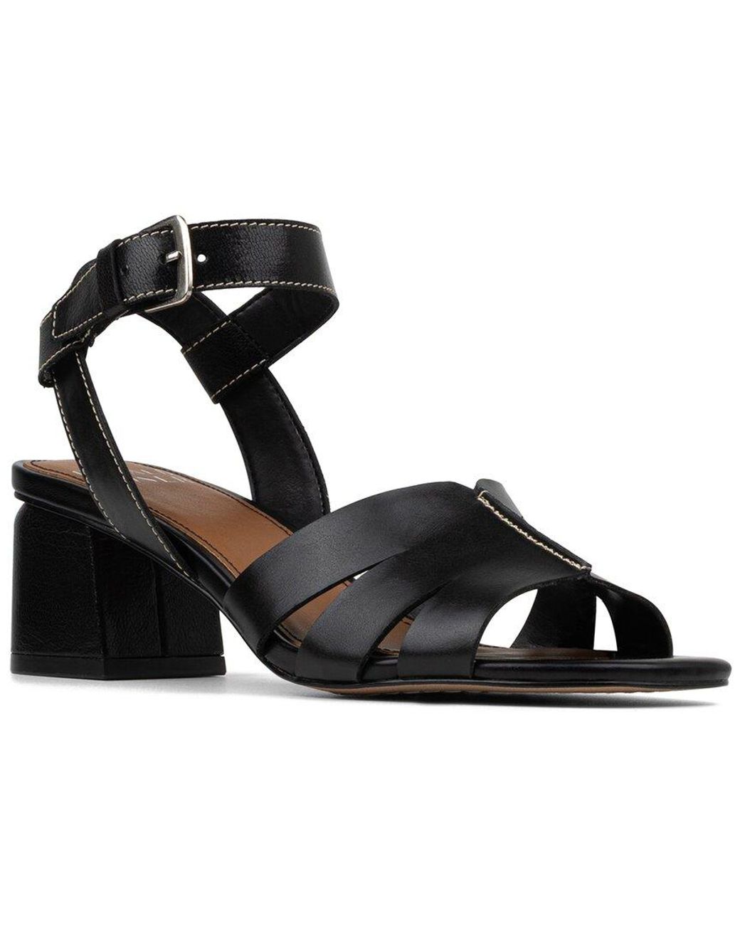 Donald J Pliner Black Joyus Leather Sandal