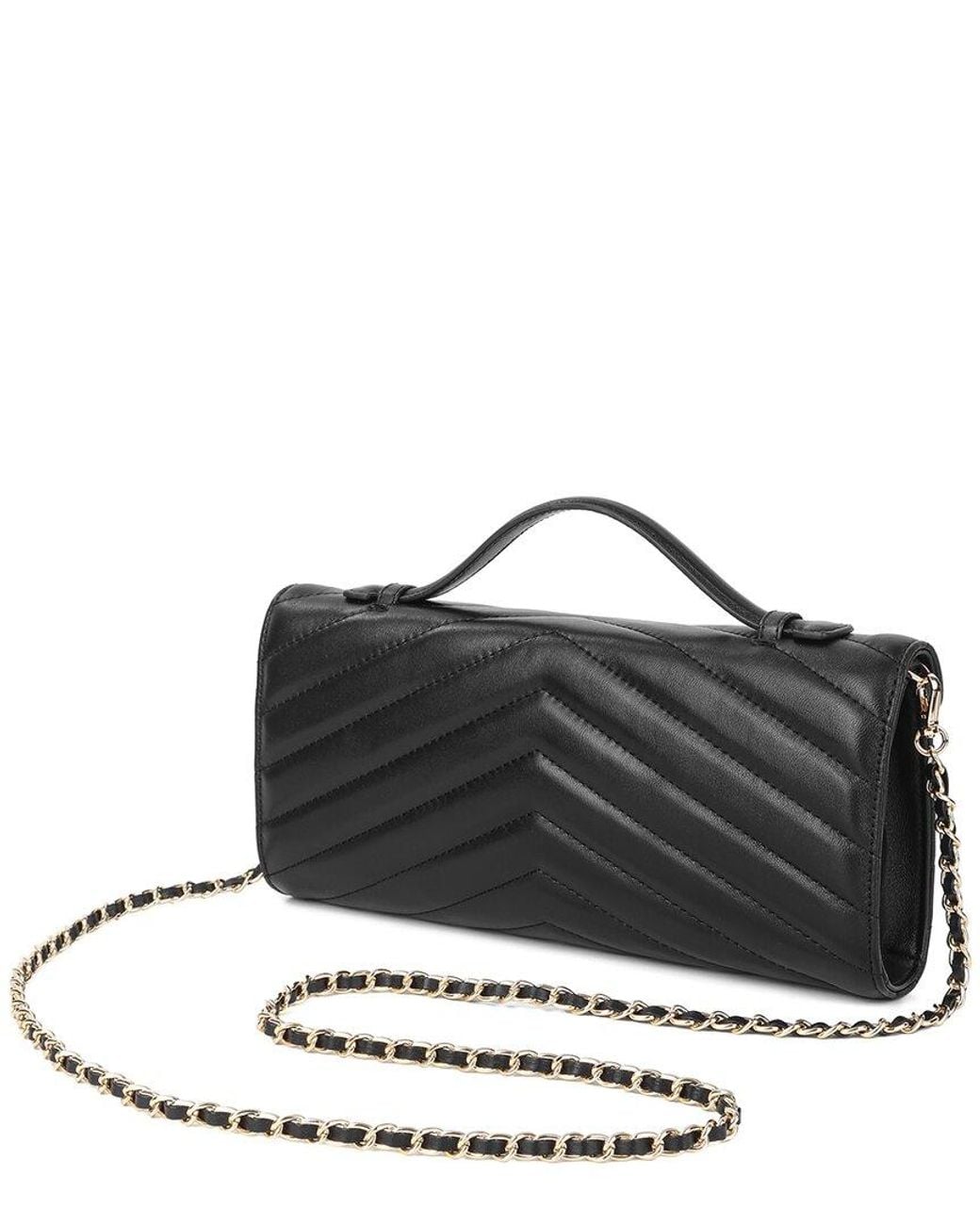 Tiffany & Fred Paris Black Quilted Leather Shoulder Bag