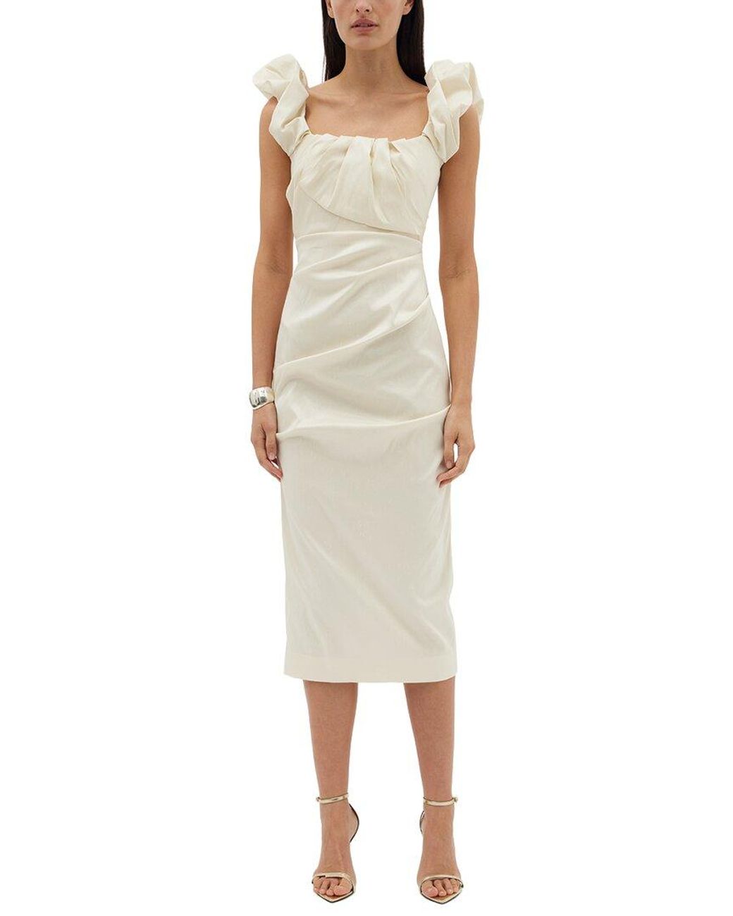 Rachel Gilbert Natural Kalina Fitted Gown