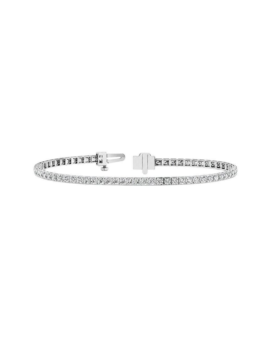 Lab Grown Diamonds White 14K 3.86 Ct. Tw. Lab-Grown Diamond Tennis Bracelet