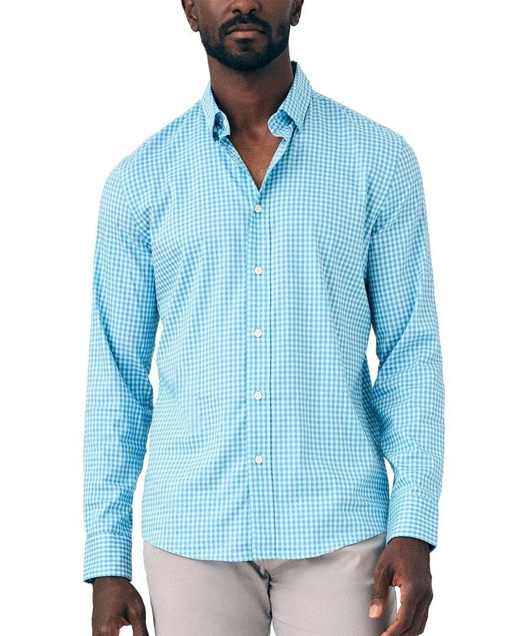 Faherty Brand Blue The Movement Shirt for men