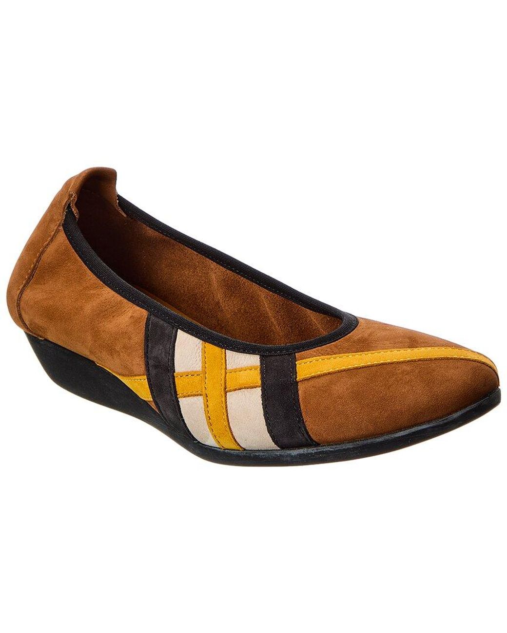 Arche Brown Onyter Suede Flat