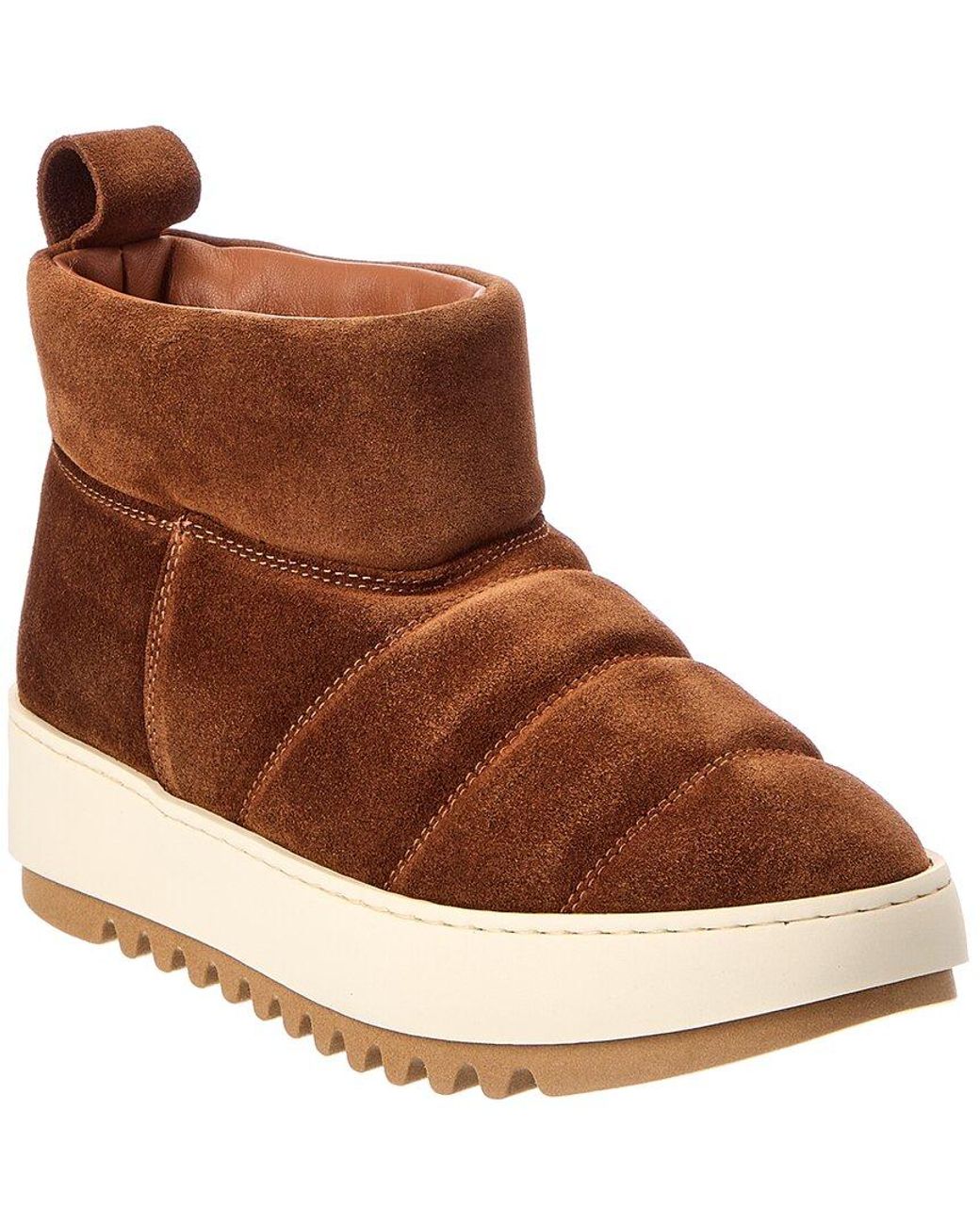 Aquatalia Brown Alcee Mini Suede Boot